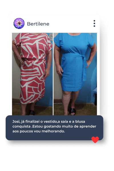 Depoimento de aluna do Costura para Iniciantes
