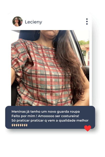 Depoimento de aluna do Costura para Iniciantes