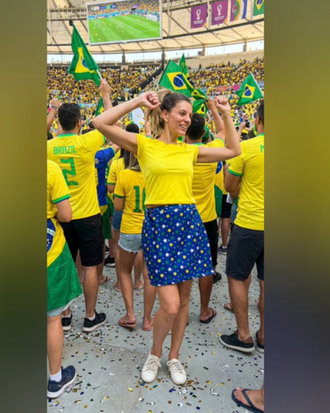 Depoimento de aluna — saia conquista e baby look de malha